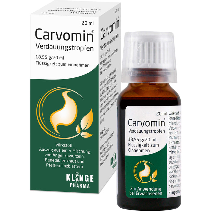 Carvomin Verdauungstropfen, 20 ml Solution