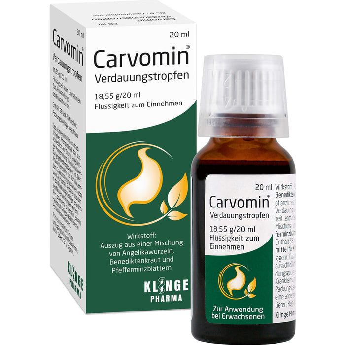 Carvomin Verdauungstropfen, 20 ml Solution