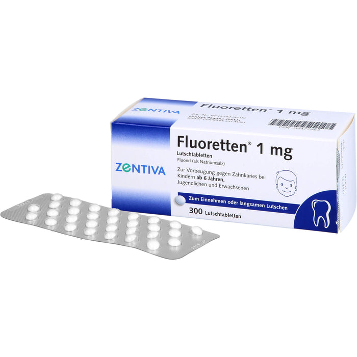 Fluoretten  1 mg, 300 pcs. Tablets