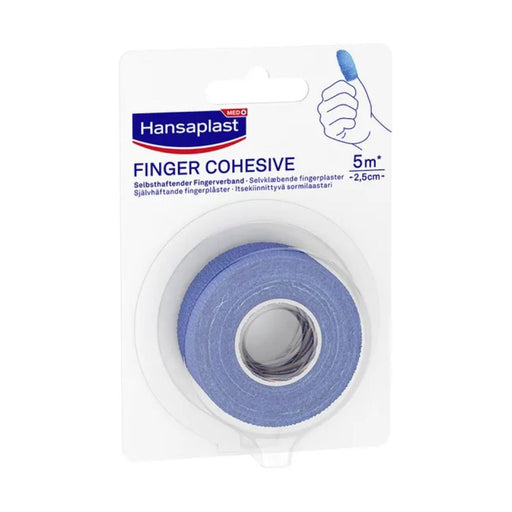Hansaplast Selbsthaft. Fingerverband blau 5mx2,5cm, 1 St. Pflaster