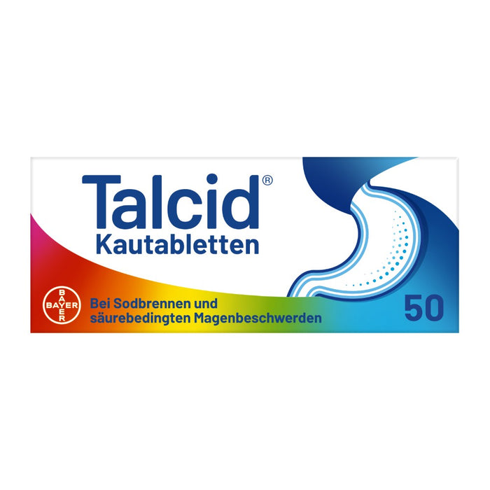 Talcid Kautabletten, 50 St. Tabletten