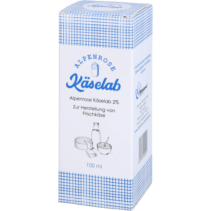 Alpenrose Käselab 2% zur Herstellung von Frischkäse, 100 ml Solution