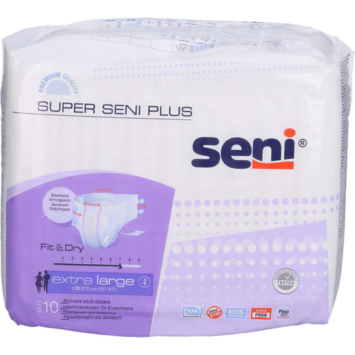 Seni Super Extra Large Plus Windel f.Erw.Gr4 Nacht, 10 St 