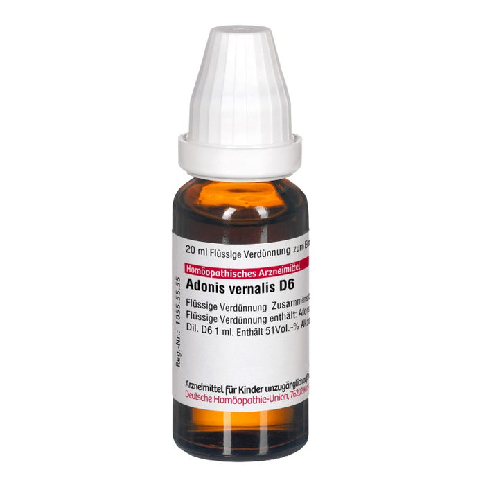 Adonis vernalis D6 DHU Dilution, 20 ml Solution
