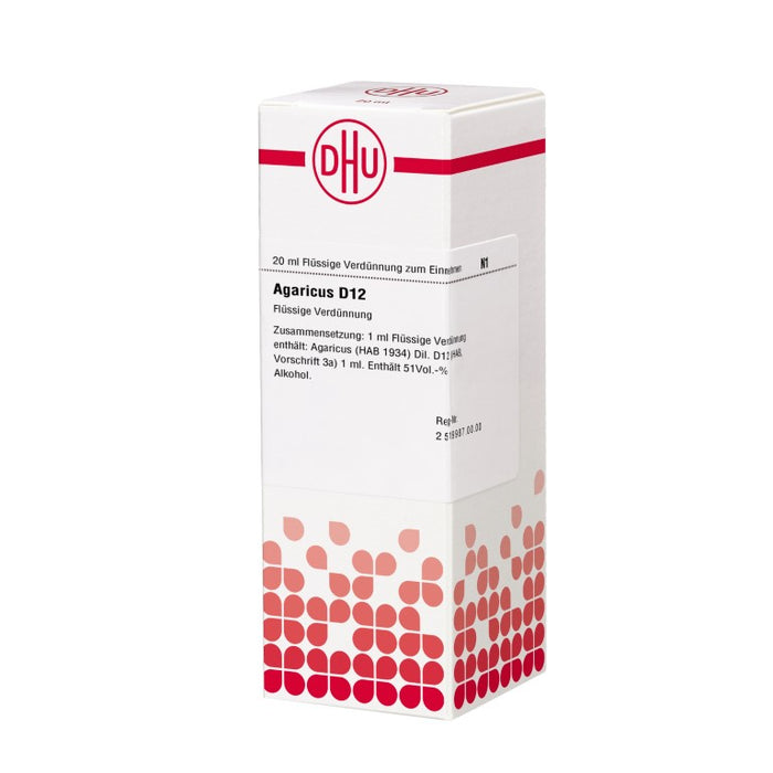 DHU Agaricus D12 Dilution, 20 ml Solution