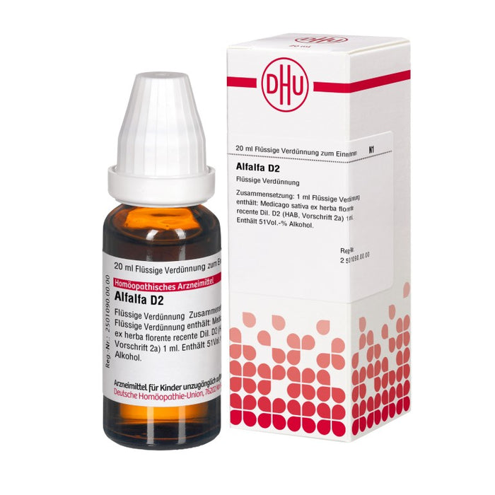 Alfalfa D2 DHU Dilution, 20 ml Solution