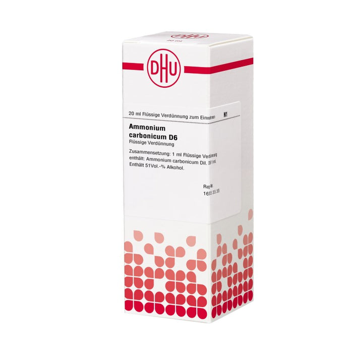 Ammonium carbonicum D6 DHU Dilution, 20 ml Solution
