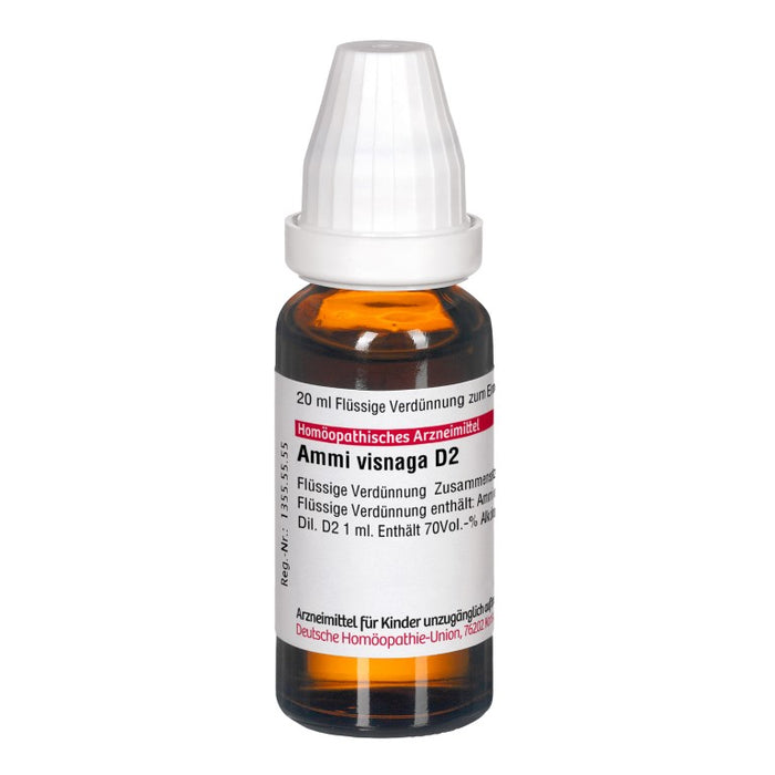 Ammi visnaga D2 DHU Dilution, 20 ml Solution