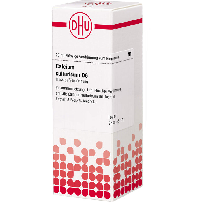 DHU Calcium sulfuricum D6 Dilution, 20 ml Solution