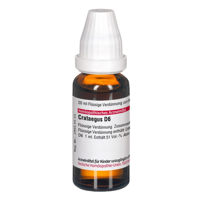 DHU Crataegus D6 Dilution, 20 ml Solution