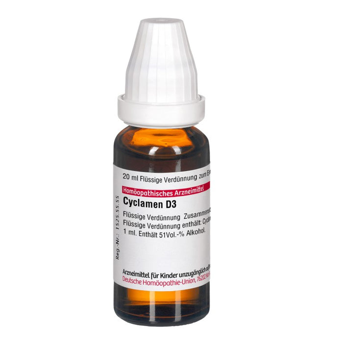 Cyclamen D3 DHU Dilution, 20 ml Solution