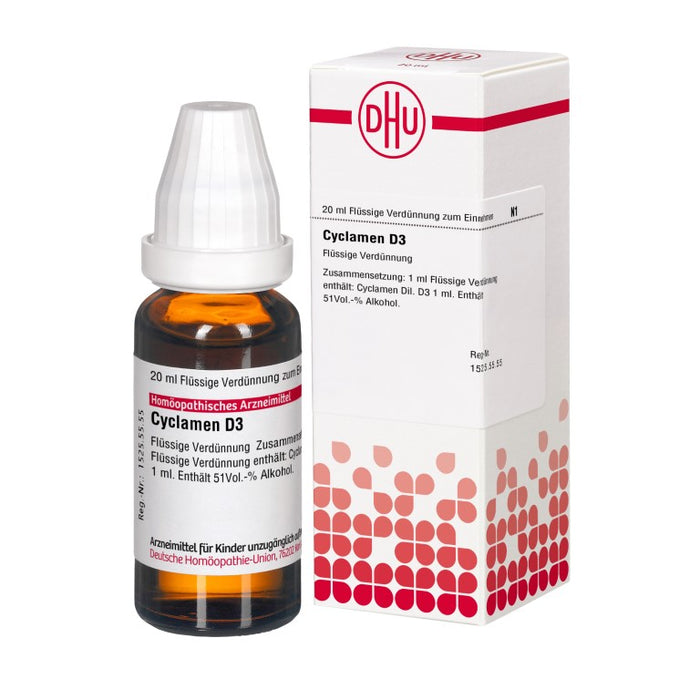 Cyclamen D3 DHU Dilution, 20 ml Solution