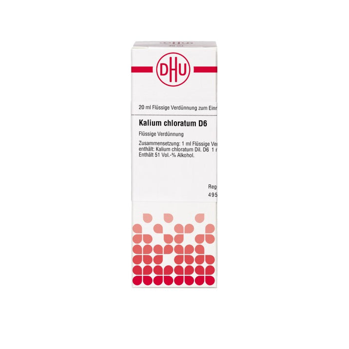 Kalium chloratum D6 DHU Dilution, 20 ml Lösung