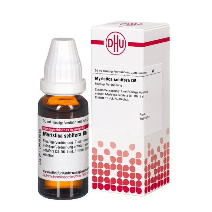 Myristica sebifera D6 DHU Dilution, 20 ml Solution
