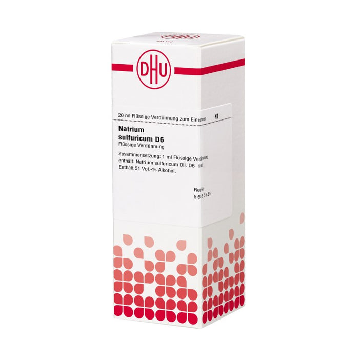 DHU Natrium sulfuricum D6 Dilution, 20 ml Solution