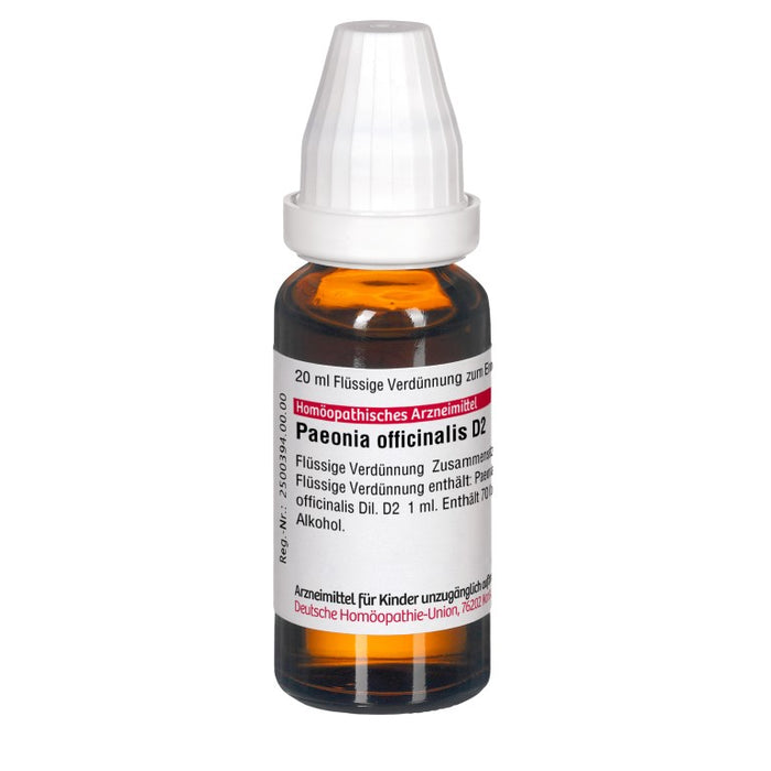 Paeonia officinalis D2 DHU Dilution, 20 ml Solution
