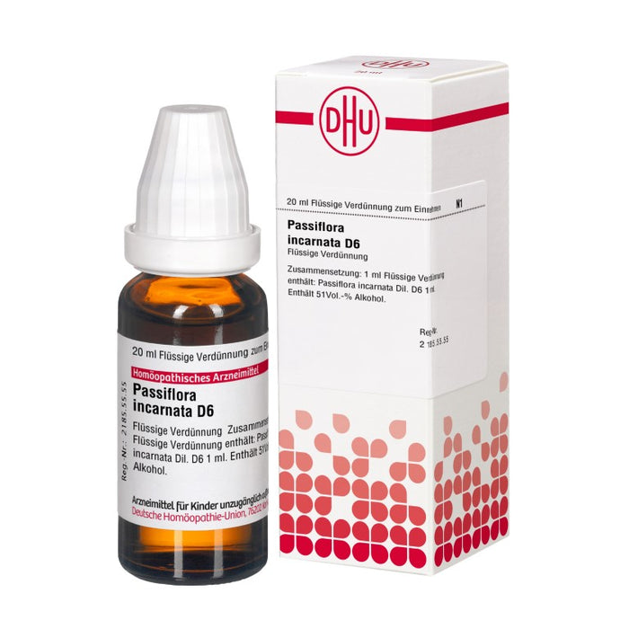 Passiflora incarnata D6 DHU Dilution, 20 ml Solution