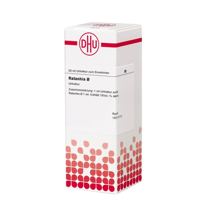 Ratanhia Urtinktur D1 DHU, 20 ml Solution