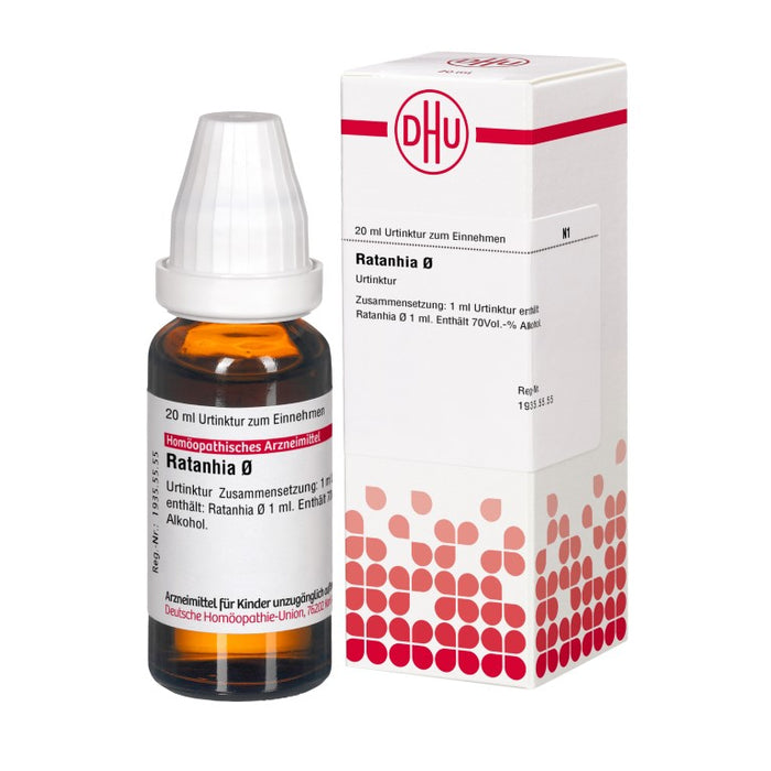 Ratanhia Urtinktur D1 DHU, 20 ml Solution