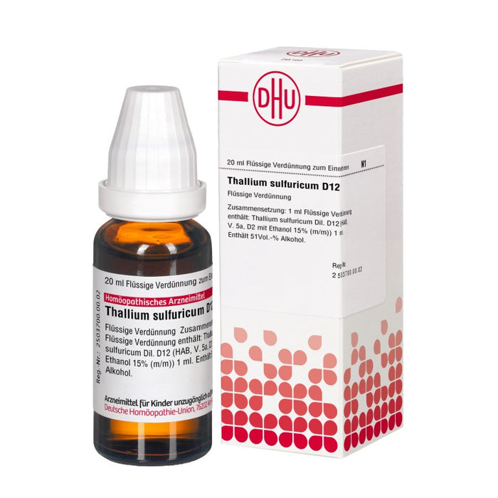 Thallium sulfuricum D12 DHU Dilution, 20 ml Solution