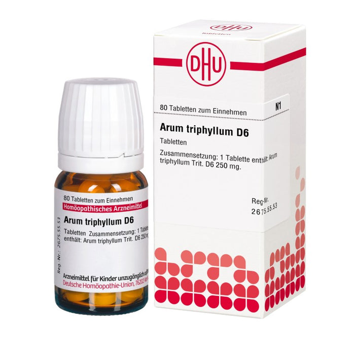 Arum triphyllum D6 DHU Tabletten, 80 pc Tablettes