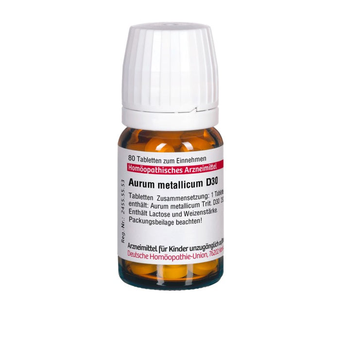 Aurum metallicum D30 DHU Tabletten, 80 pcs. Tablets