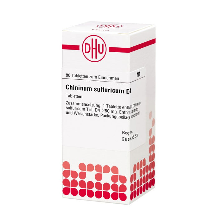 Chininum sulfuricum D4 DHU Tabletten, 80 pc Tablettes