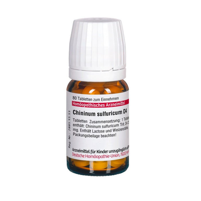 Chininum sulfuricum D4 DHU Tabletten, 80 pc Tablettes