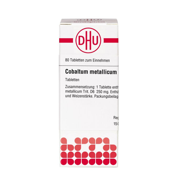 Cobaltum metallicum D6 DHU Tabletten, 80 St. Tabletten