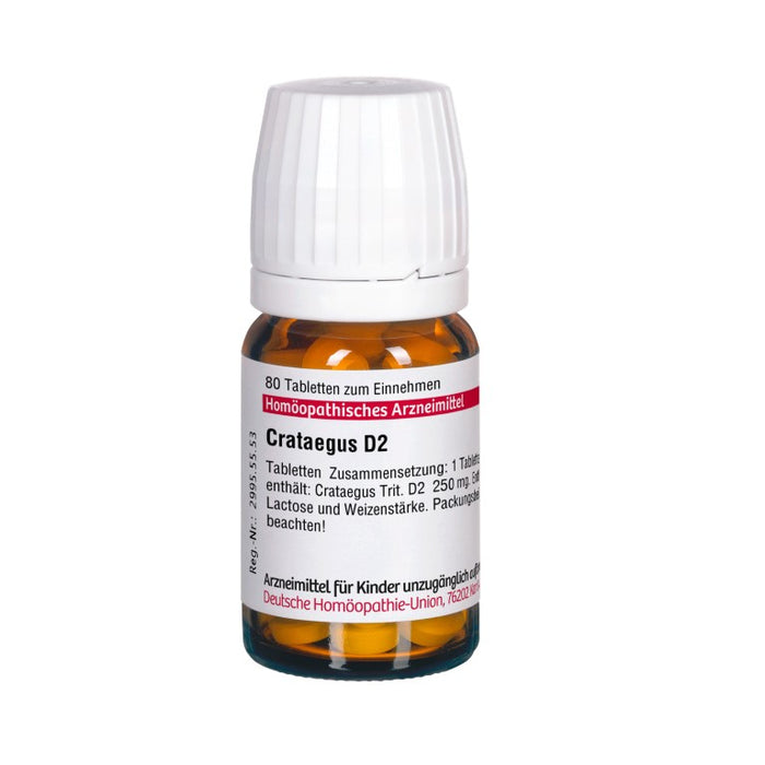 Crataegus D2 DHU Tabletten, 80 pc Tablettes
