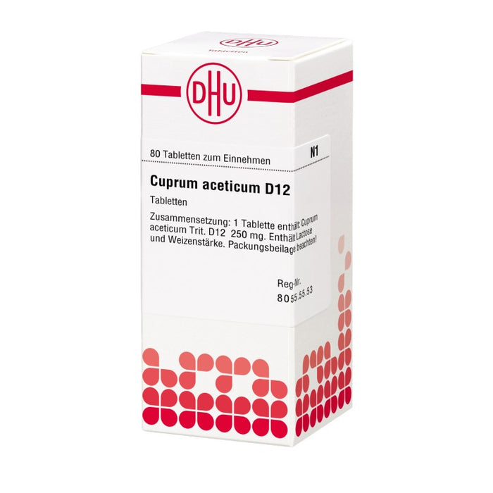 Cuprum aceticum D12 DHU Tabletten, 80 pcs. Tablets
