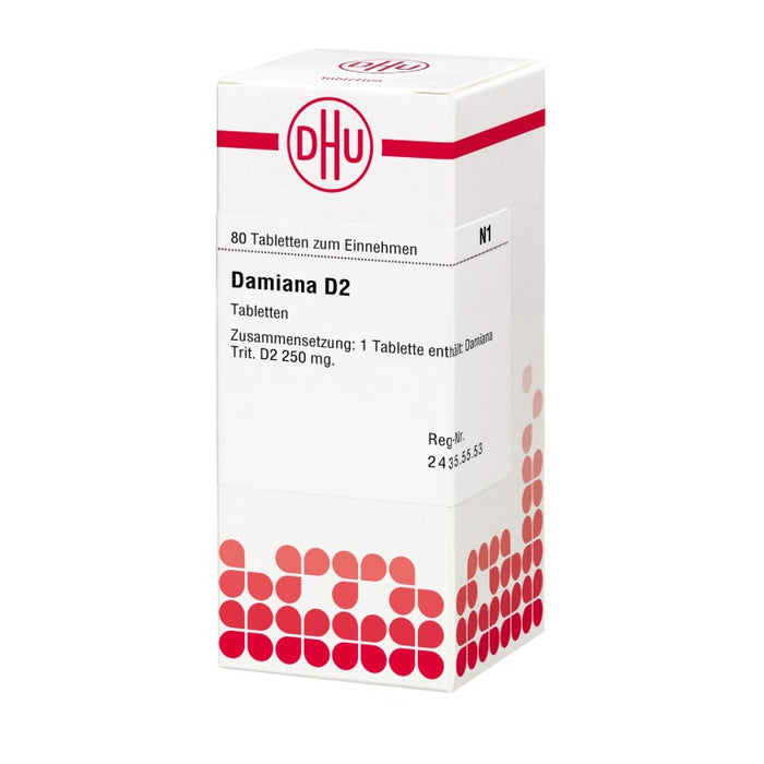 Damiana D2 DHU Tabletten, 80 pcs. Tablets
