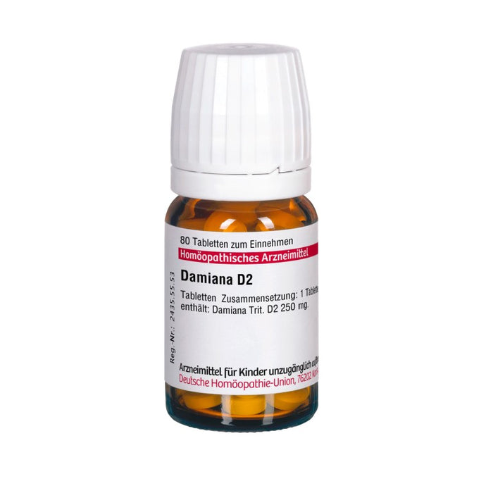 Damiana D2 DHU Tabletten, 80 pcs. Tablets