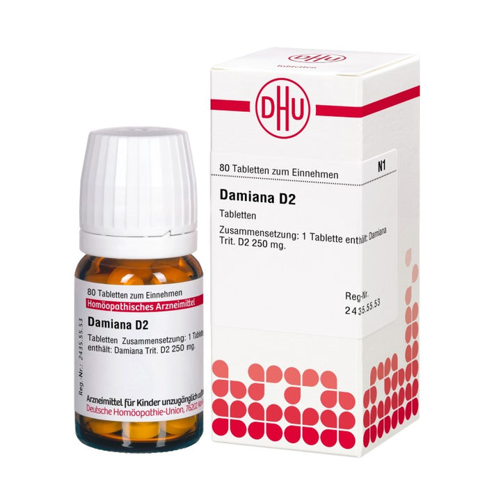 Damiana D2 DHU Tabletten, 80 pcs. Tablets