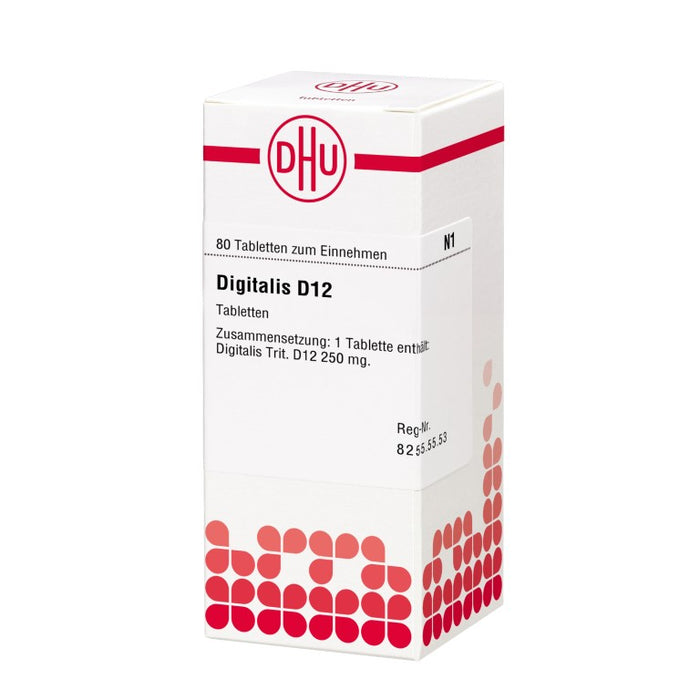 Digitalis D12 DHU Tabletten, 80 pcs. Tablets