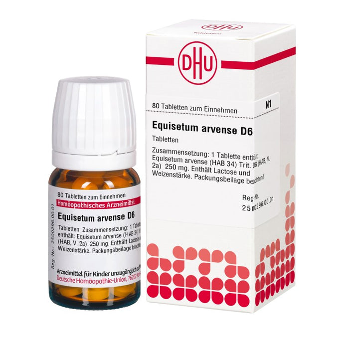 Equisetum arvense D6 DHU Tabletten, 80 pc Tablettes