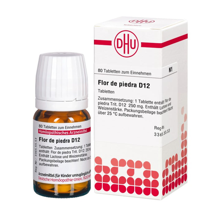 Flor de Piedra D12 DHU Tabletten, 80 pc Tablettes