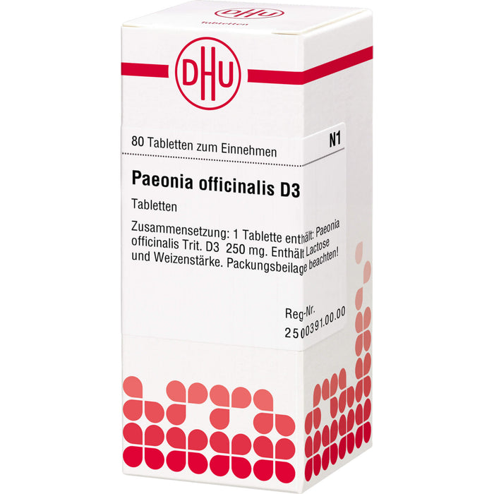 Paeonia officinalis D3 DHU Tabletten, 80 pc Tablettes