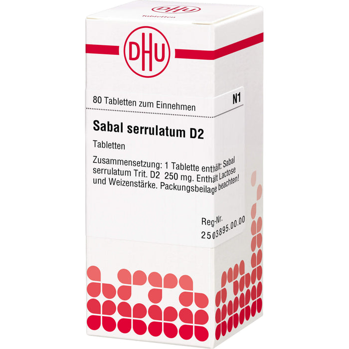 Sabal serrulatum D2 DHU Tabletten, 80 pcs. Tablets