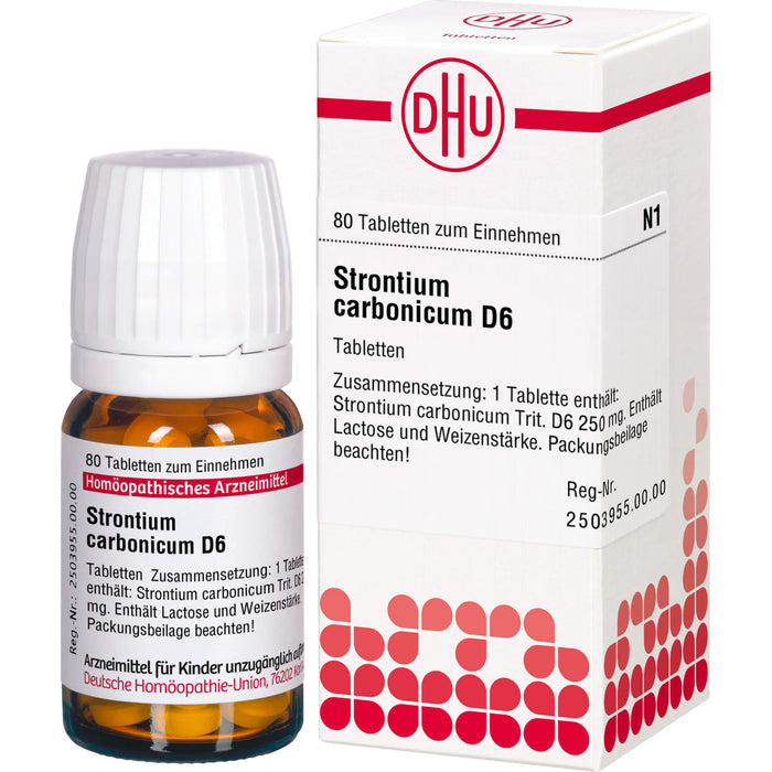 Strontium carbonicum D6 DHU Tabletten, 80 St. Tabletten