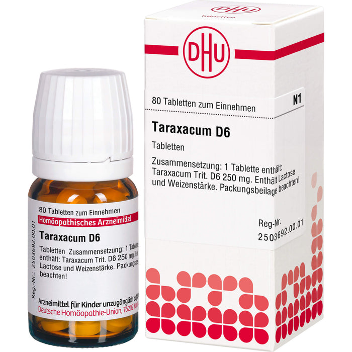 Taraxacum D6 DHU Tabletten, 80 pc Tablettes
