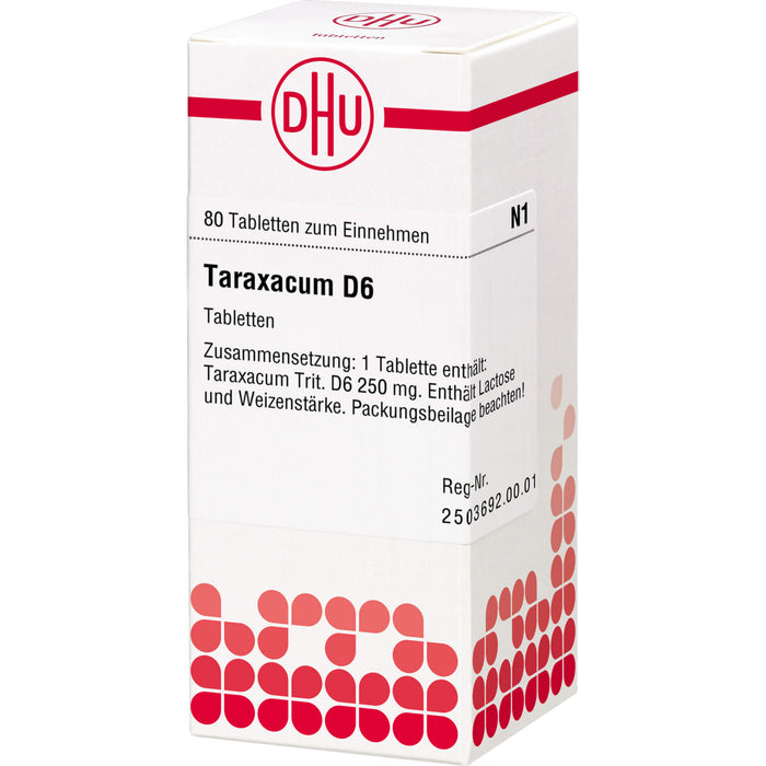 Taraxacum D6 DHU Tabletten, 80 pcs. Tablets