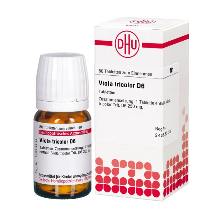 Viola tricolor D6 DHU Tabletten, 80 pcs. Tablets