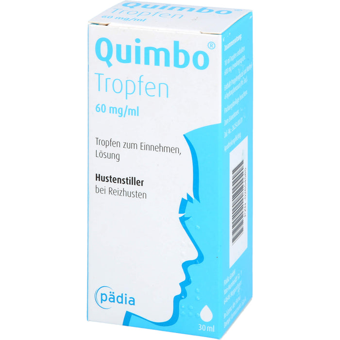 Quimbo Tropfen Hustenstiller bei Reizhusten, 30 ml Solution