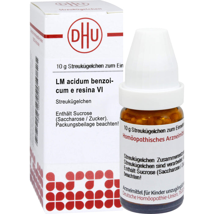 Acidum benzoicum e resina LM VI DHU Globuli, 5 g Globules