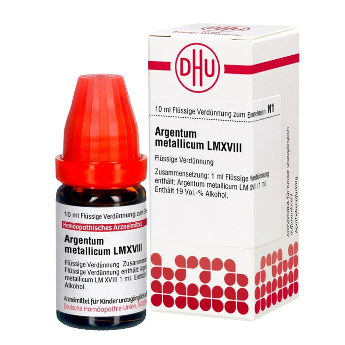 Argentum metallicum LM XVIII DHU Dilution, 10 ml Solution
