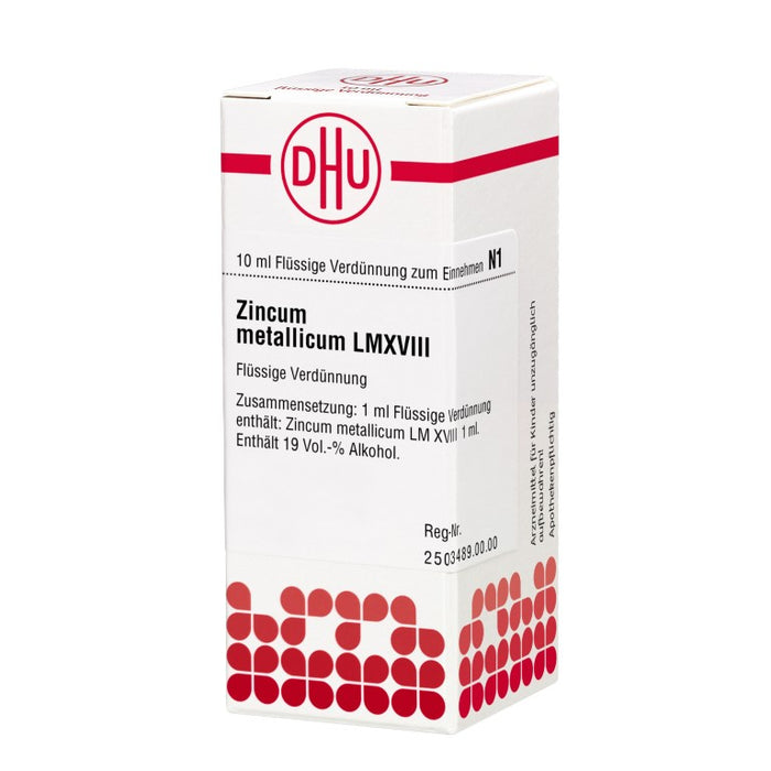 Zincum metallicum LM XVIII DHU Dilution, 10 ml Solution