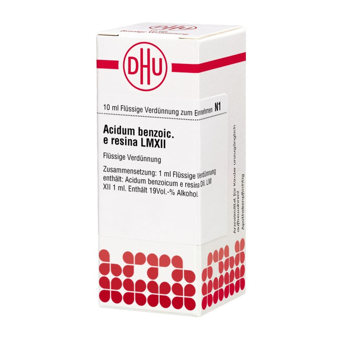 Acidum benzoicum e resina LM XII DHU Dilution, 10 ml Solution