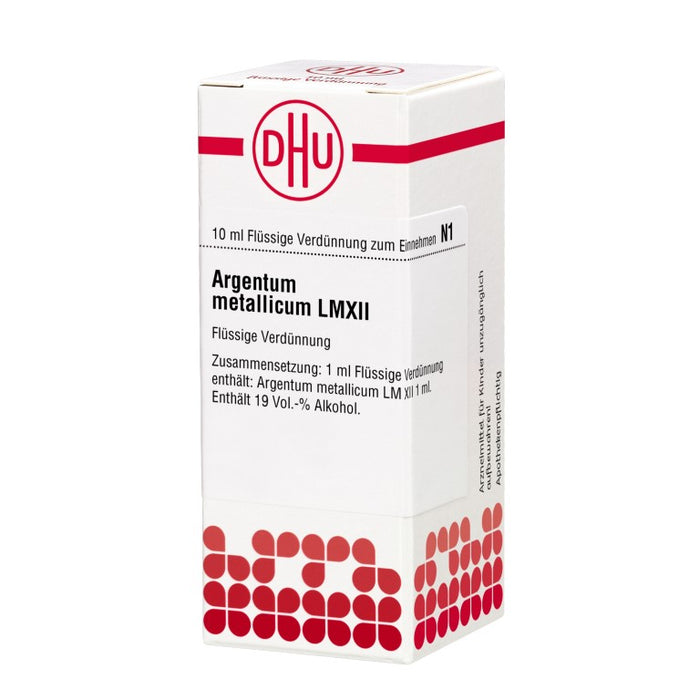 Argentum metallicum LM XII DHU Dilution, 10 ml Solution