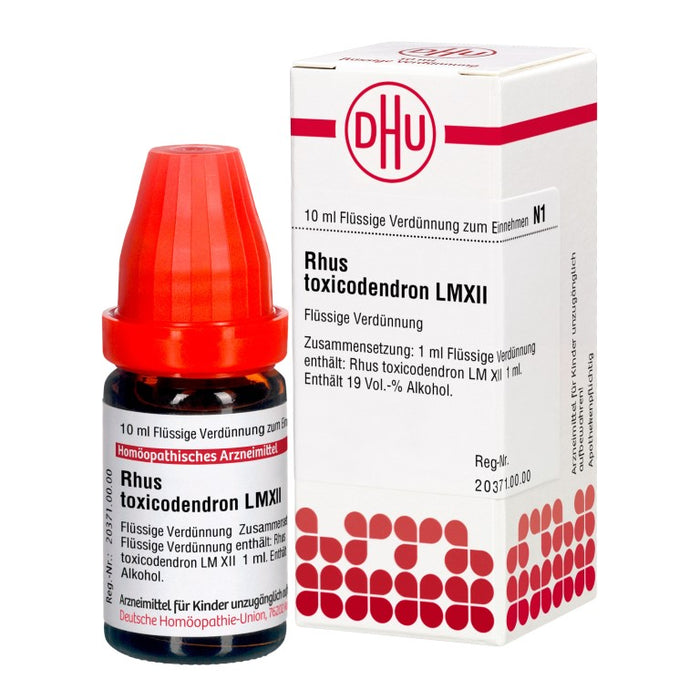 DHU Rhus toxicodendron LM XII Dilution, 10 ml Solution